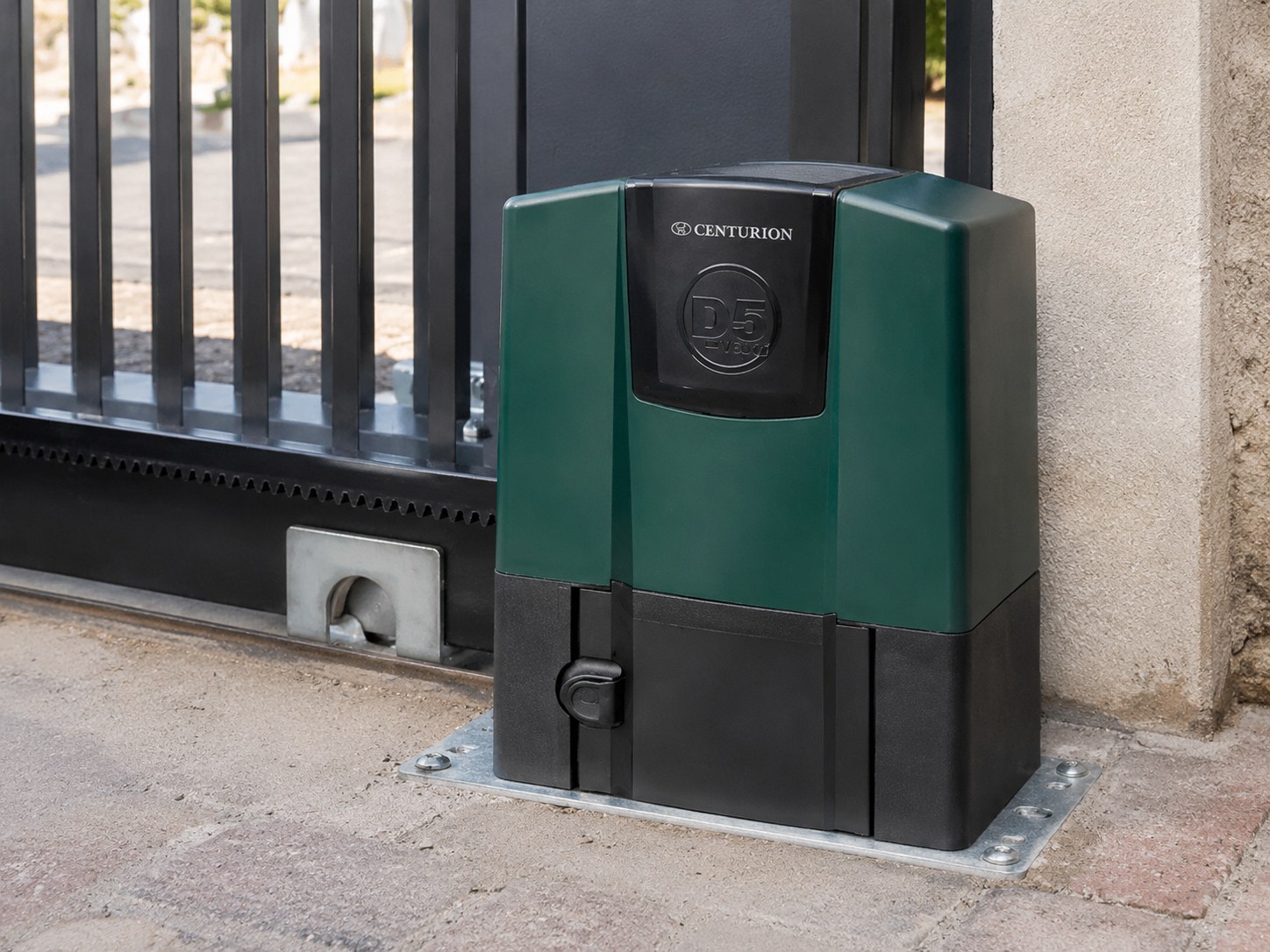 Automated sliding security gate at a residential vehicle entrance in Gauteng